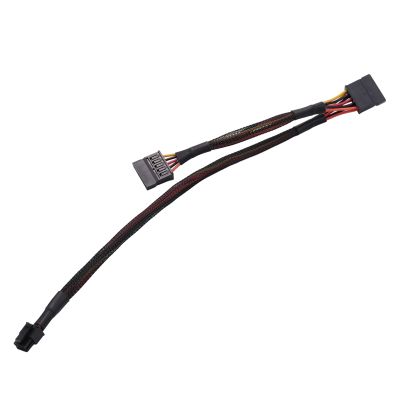Mini 6Pin to 15Pin X2 SATA Power Cable Cord for DELL Vostro 3650 3653 3655 Desktop Computer HDD SSD Expansion Cable