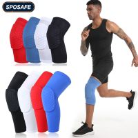 1Pcs Honeycomb Knee Pads Basketball Sports Kneepad Volleyball Knee Protector Brace Support Football Compression Leg Sleeves