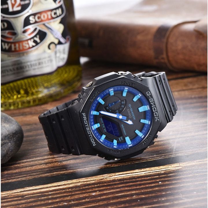 g-shock-ga-2100-1a-สีดำสายเรซินนาฬิกาผู้ชาย