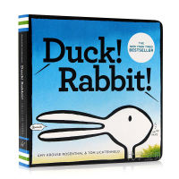 Duck or rabbit, duck! Rabbit! English original picture book thinking expansion cant tear the cardboard book Wu minlan book list childrens English picture book parent-child reading picture books