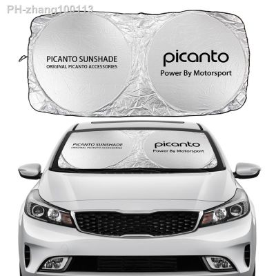 Car Windshield Sun Shade Cover For Kia PICANTO Facekift 1.2 EX A/T GT X Line Auto Accessories Blocks UV Rays Sun Visor Protector
