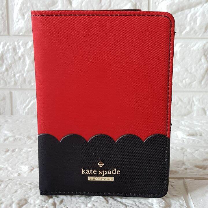 Kate Spade Classic Passport Holder Red/Black Lazada PH