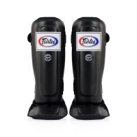 Fairtex shin guards SP3  Black ( L ) Training MMA K1 สนับแข้งแฟร์เเท็กซ์  ป้องกันหน้าแข้ง สีดำ สำหรับการซ้อมมวย ผลิตจากโรงงานแฟร์แท็กซ์