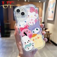 เคสด้านหลังเป็นซิลิโคนป้องกันการตกสำหรับ VIVO Y17 Y15 Y11 Y12 Y12i Y3S Y02A Y02S Y22S Y22 1901 1902 1906แฟชั่นลายการ์ตูน Sanrio Kitty Pacha Kulomi Cream Y15S ป้องกันการตก