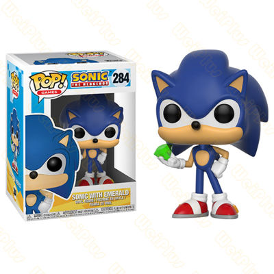 Funko POP Super Sonic The Hedgehogอัลตราโซนิกเมาส์มือสำนักงานอเบอร์ดีนรูปแบบการตกแต่งของเล่นเกมอุปกรณ์ต่อพ่วง gift