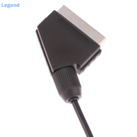 ?【Lowest price】Legend สายวิดีโอ1.8ม. 5.9ft SCART เคเบิล RGB สายเชื่อม20พินสำหรับ Sega สำหรับคอนโซลเกมดาวเสาร์