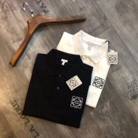 Loewe Embroidered Loewe Cotton Short-Sleeved T-Shirt Summer Men And Women With The Same Paragraph Lapel Casual POLO Shirt Couple New