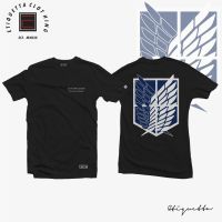 นิยม การ์ตู เสื้อยืดแขนสั้น Anime Shirt - Attack on Titan - Scouting Legion