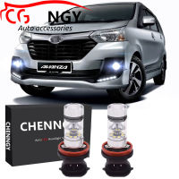 สำหรับ TOYOT INNOVA 2015 2016 2017 - 6000K สีขาว9-32V โปรเจคเตอร์ LED ด้านหน้าหมอกโคมไฟหลอดไฟชุด (1คู่)