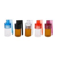 5pcs Mini Small Size Acrylic Snuff Bullet Rocket Snorter Glass Vial With Spoon Flip Dropshipping Cups  Mugs Saucers