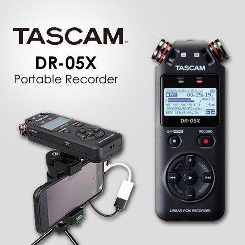 สินค้าขายดี-tascam-dr-05x-stereo-handheld-digital-audio-recorder-and-usb-audio-interface-เครื่องบันทึกเสียงดิจิตอล-รับประกันศูนย์-ที่ชาร์จ-แท็บเล็ต-ไร้สาย-เสียง-หูฟัง-เคส-ลำโพง-wireless-bluetooth-โทรศ