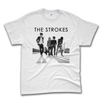 เสื้อยืดคุณภาพดี Fashion Metal Band Tshirt Custom Print Streetwear The Strokes  Is This It T-shirt