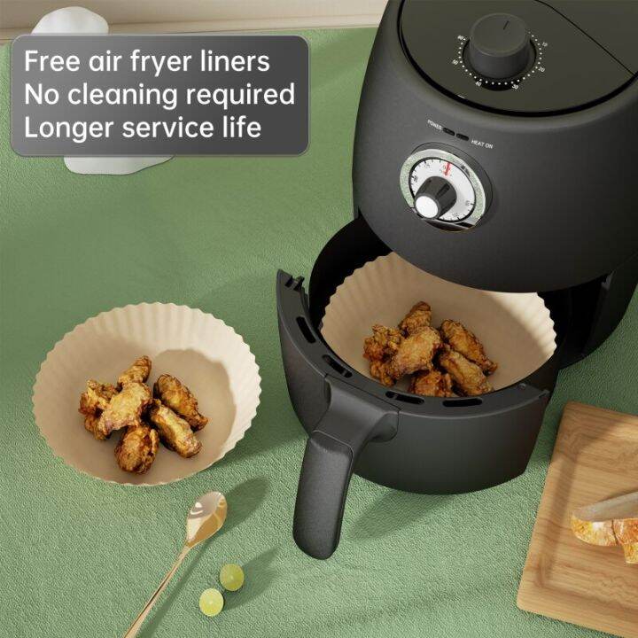 Moosoo Air Fryer 2 Quart, Small Compact Air Fryer, With Adjustable Temp