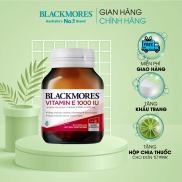 Blackmores Vitamin E tự nhiên 1000IU Úc giúp dẹp da, đẹp tóc 30 viên