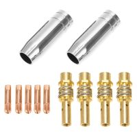 11Pcs/Set Welding Torch Nozzles 0.8mm 0.030 Nozzle Contact Tip MIG Welder For 15AK MIG/MAG Welding Machine