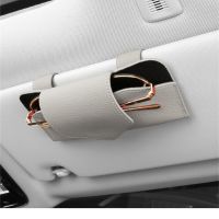 Car Glasses Case Auto Sun Visor Glasses Holder Sunglasses Clip Card Ticket Holder Universal Multi-Function Car Accessories Eyewear case