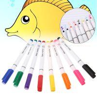 8pcs/set Multicolor Clothes Textile Markers Fabric Marker Pens DIY T-shirt Painting Arts Pen For Student Child Writing Supplies