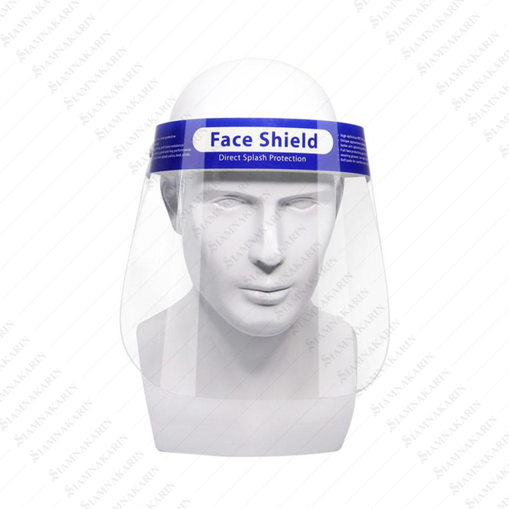 face-shield-เฟสชิล-หน้ากากใส-ป้องกันละอองเชื้อโรค-ฝุ่นผง-ละอองน้ำลาย