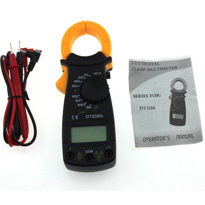 เครื่องมือวัดไฟฟ้า-แคบมป์มิเตอร์-มิเตอร์วัดกระแสและแรงดันไฟฟ้า-digital-clamp-meter-dt3266l