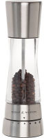 COLE &amp; MASON Derwent Pepper Grinder - Stainless Steel Mill Includes Gourmet Precision Mechanism and Premium Peppercorns