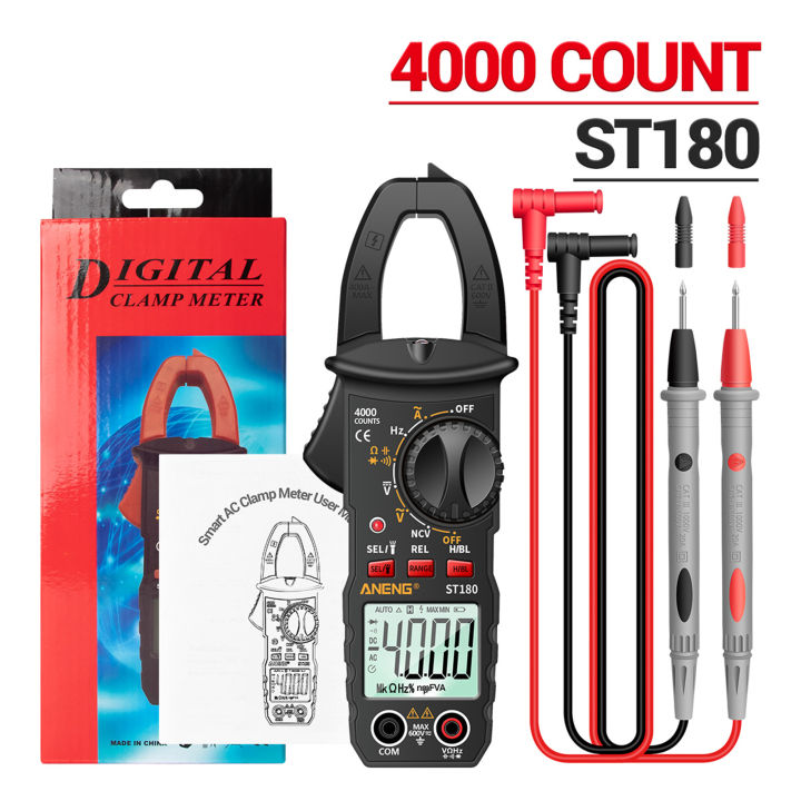 fbl-kkmoon-aneng-st180-4000-counts-digital-clamp-meter-มัลติมิเตอร์มัลติมิเตอร์-ac-dc-แรงดันไฟฟ้า-ac-current-meter-ncv-เครื่องทดสอบ-universal-tester-current-clamp-tester-30-1000-c-มิเตอร์วัดไฟ