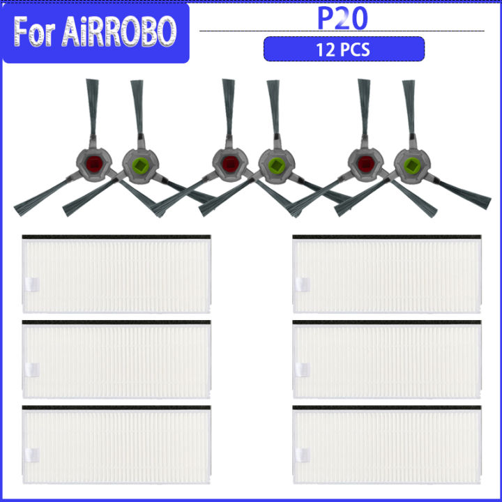 10pcs Side Brush for AIRROBO P20 Robot Vacuum Cleaner Parts Accessories