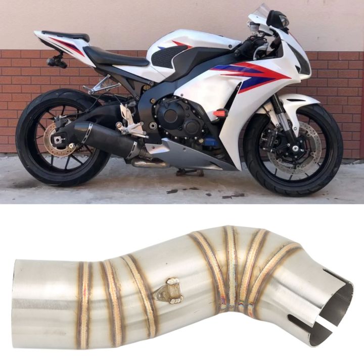 ท่อกลางท่อไอเสีย-stainless-steel-exhaust-system-mid-connection-tube-สำหรับ-cbr1000