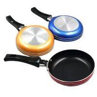 DIY Mini Stainless Steel Nonstick Frying Pan Soft Touch Stay Cool Handle Hangable Home Breakfast Baking Egg And Omelet Pan