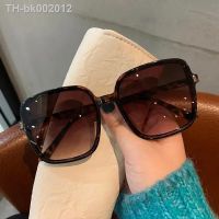 ﹉㍿◙ Sunglasses Women UV400 Fashion Gradient Glasses Square Large Frame Cycling Glasses Outdoor Sun Glasses Oversized 2023