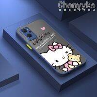 Chenyyka เคสกรณีสําหรับ Realme 9i เคสกรณีการ์ตูนน่ารักคิตตี้แมวฝ้าใสฮาร์ดโทรศัพท์ปลอกเด็กผู้ชายกันกระแทกซิลิโคนเต็มปกหลังกล้องป้องกันกรณี