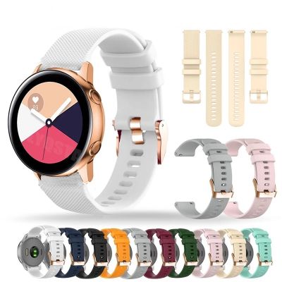 vfbgdhngh 18 20mm Strap For Garmin VENU 2S Smart Watch Strap Samsung Galaxy Watch Active2 40 44mm Silicone Bracelet Sports Wristband Strap