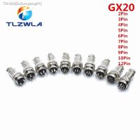 ✌﹍☇ 1Set GX20 2/3/4/5/6/7/8 Pin Male Female 20mm L94-100Y Circular Wire Panel Aviation Connector Socket Plug with Cap Lid