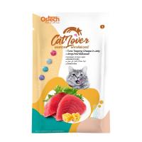 อาหารแมวเปียกเกรดพรีเมียม✨ Cat Lover by Ostech ปลาทูน่าเนื้อขาว ในน้ำเยลลี่ 70g