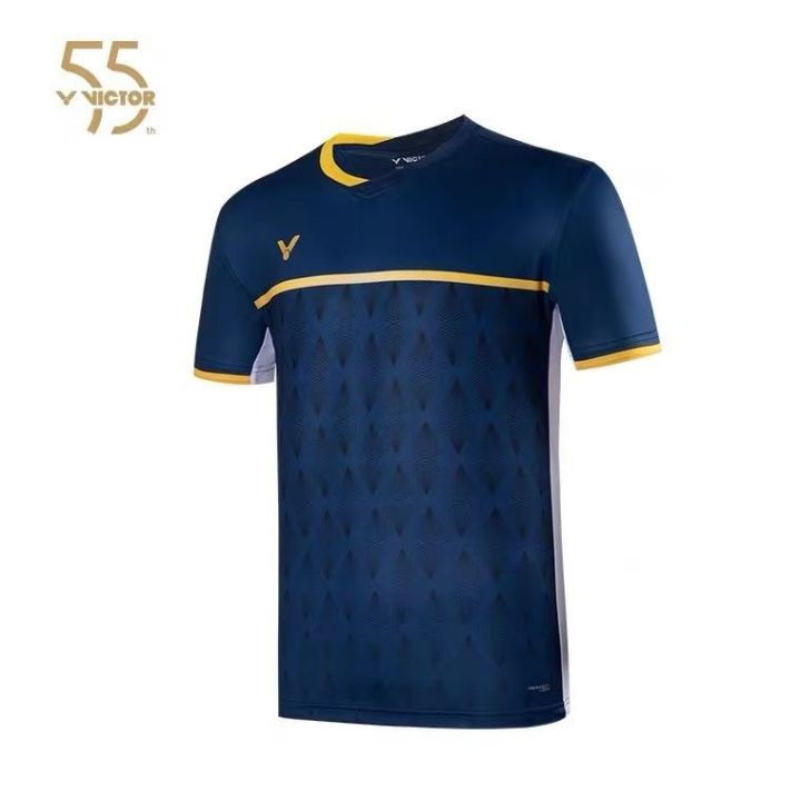 victor-suits-the-new-badminton-movement-short-sleeved-quick-drying-li-zijia-55-anniversary-series-suit-a-particular-custom-lettering