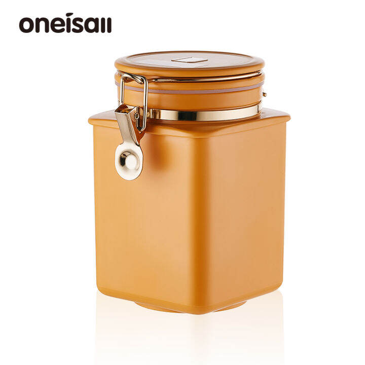 ONEISALL Coffee Bean Canister Food Storage Air Extraction Vacuum Sealed