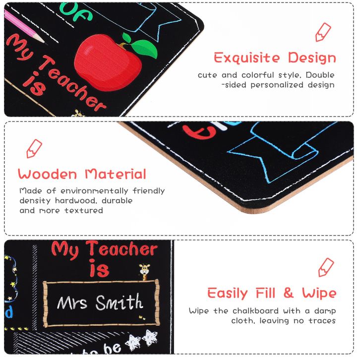 blackboard-kids-gift-back-school-signs-student-small-chalkboards-double-sided-printing-large-wooden