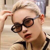 【hot】 Eyewear Fashion Sunglasses Woman Brand Designer Oval Mirror Glasses Female Frame Colorful De Sol