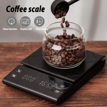 Digital Coffee Scale With Timer, Electric Kitchen Scale Food Scale