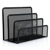 Desk Black Letter Mesh Office Organizer Holder Office Holder Organizer Desk Business Tray Magazine File Mail Document Organizer