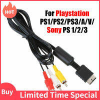 Kabel Audio Video ตัวแปลงสายเคเบิลเอวีทีวี3rca 1.8ม. สำหรับสายออดิโอมัลติมีเดีย Ps3 Ps2