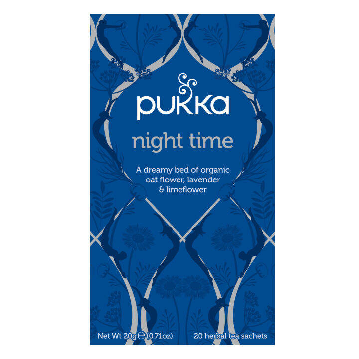 ชา-pukka-organic-herbal-tea-night-time-ชาสมุนไพรออแกนิค-ชาเพื่อสุขภาพจากประเทศอังกฤษ-1-กล่องมี-20-ซอง