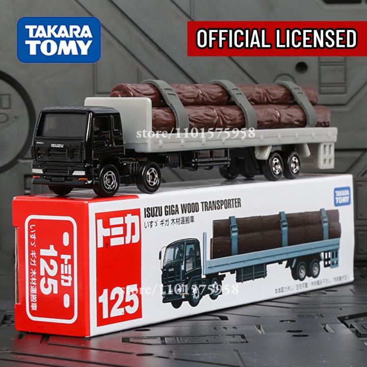 รถเทรลเลอร์-takara-tomica-135มิชลินแบบจำลองรถยนต์ขนส่งกีฬามอเตอร์มิชลินของเล่นตกแต่งสำนักงานบ้านขนาดเล็กสำหรับเด็กผู้ชาย