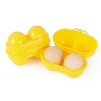 Special Offers 1Pcs Outdoor 2-Grid Egg Box Portable Camping Egg Protection Tray Travel Breakfast Tea Egg Box Household Refrigerator Egg Tray