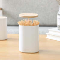 Toothpick Box Automatic Pop-up Personalized Creative Cotton Swab Storage Box Toothpick Box Household High-End Toothpick Holder Good Look