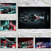 F1แข่งผ้าใบจิตรกรรม-แฟชั่นใหม่ลายและไฟนีออนโปสเตอร์-นอร์ดิกผนังศิลปะภาพพิมพ์สำหรับห้องนั่งเล่น-รถสปอร์ตตกแต่ง