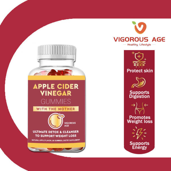 Vigorous Age Apple cider vinegar gummies weight control slimmnig gummy