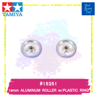 TAMIYA 15251 GP.251 19mm ALUMINUM ROLLER w/PLASTIC RING รถของเล่น ทามิย่า ของแท้