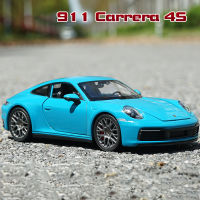 WELLY 1:24ปอร์เช่911 4วินาทีล้อแม็กรถยนต์รุ่น D Iecasts และของเล่นยานพาหนะเก็บรถของเล่นเด็กของขวัญวันเกิด