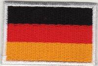 iron on patch Embroidery Country flag Germany 4.5x3 cm เยอรมนี ธงประจำชาติ ตัวรีด เย็บติดผ้าประเทศไทย โลโก้ปัก มีกาวสำหรับรีด ตกแต่งเสื้อผ้า