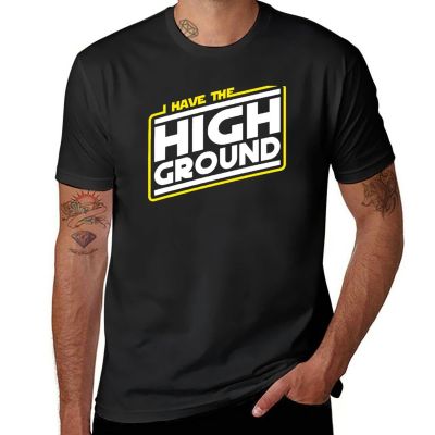 I Have The High Ground T-Shirt Anime T-Shirt Anime Clothes White T Shirts Summer Tops Big And Tall T Shirts For Men